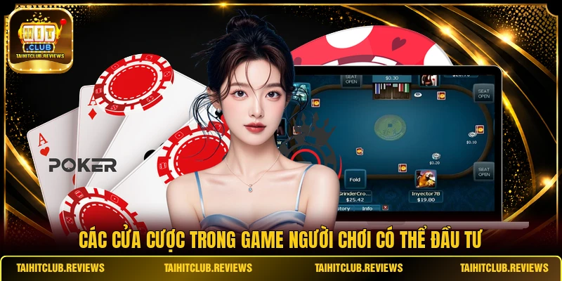 Các cửa cược trong game người chơi có thể đầu tư
